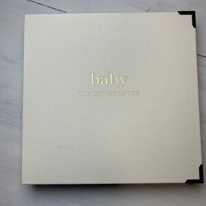 Zicoto Baby Memory Book‎ Linen The Miracle of You Keepsake Girl Boy 1402